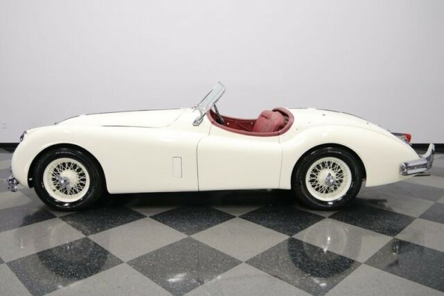 1956 White Jaguar XK Convertible