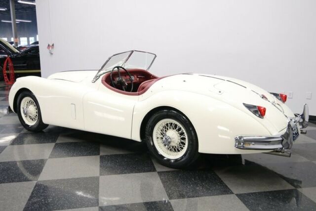 1956 White Jaguar XK Convertible