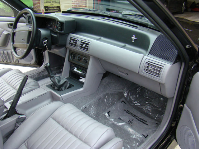 1993 Black Ford Mustang Hatchback