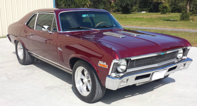 1970 RED Chevrolet Nova 2 DR 
