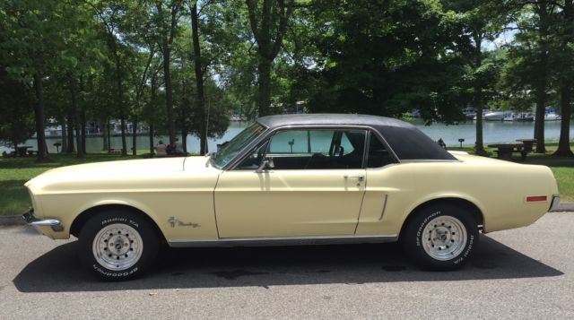 1968 Meadowlark Yellow Ford Mustang Coupe