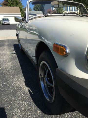 1979 Glacier White MG Midget Convertible Roadster
