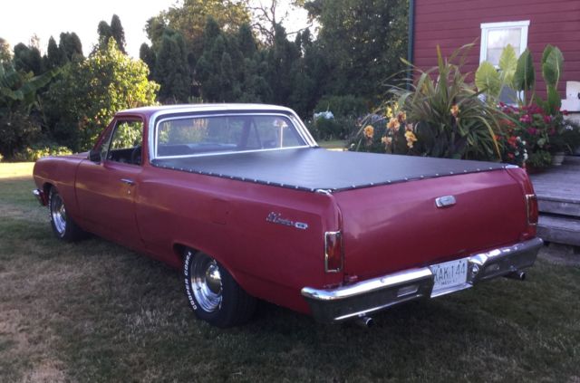 1965 Burgundy Chevrolet El Camino Standard Cab Pickup