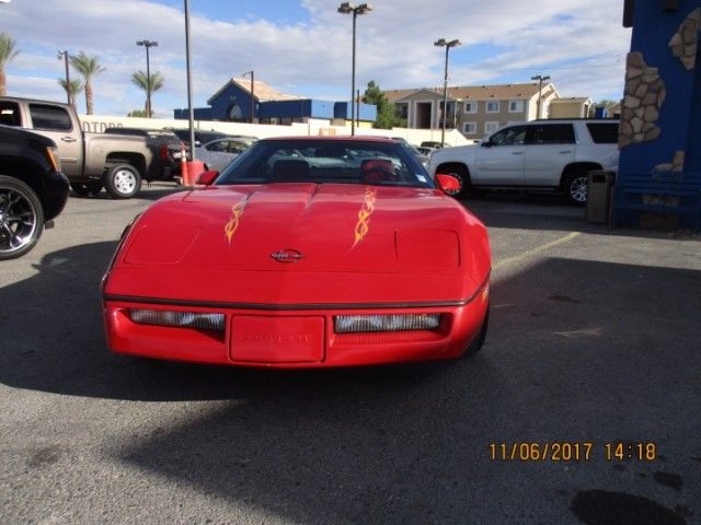 1989 red Chevrolet Corvette Coupe