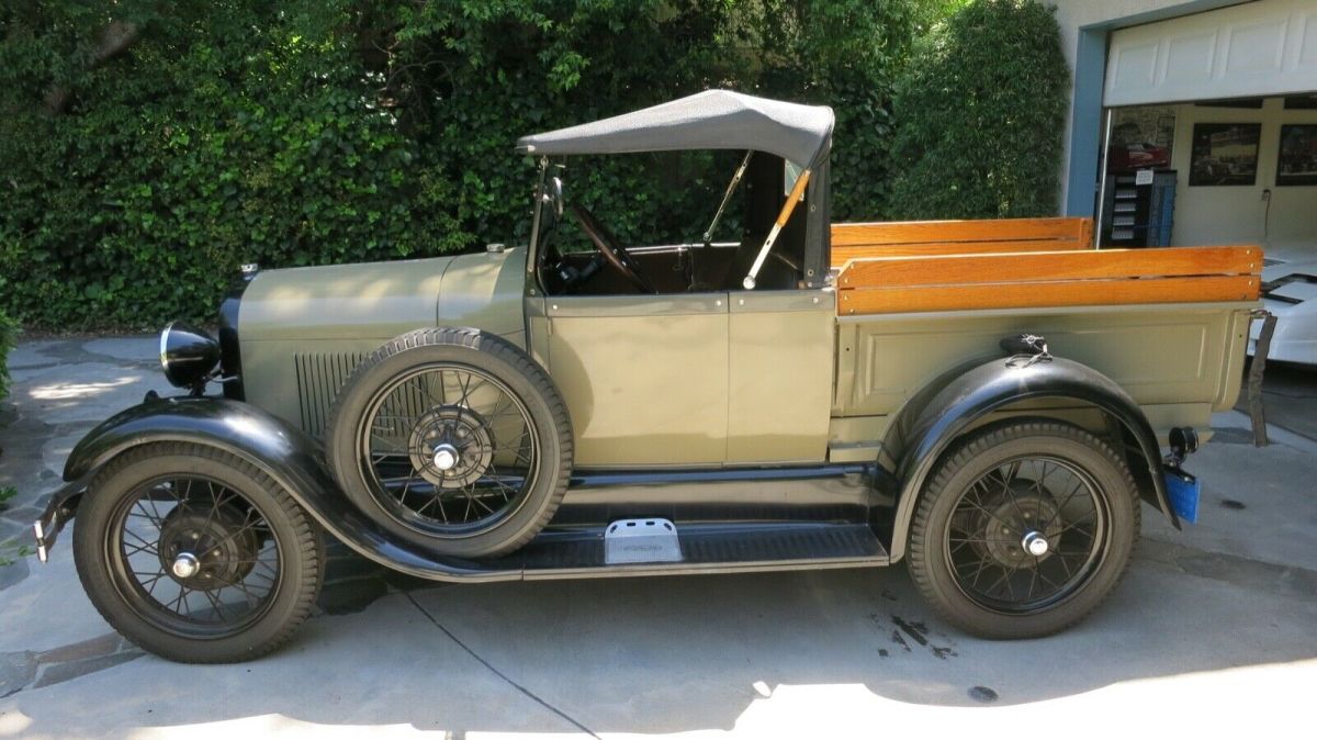 1928 Green Ford Model A Pickup Truck