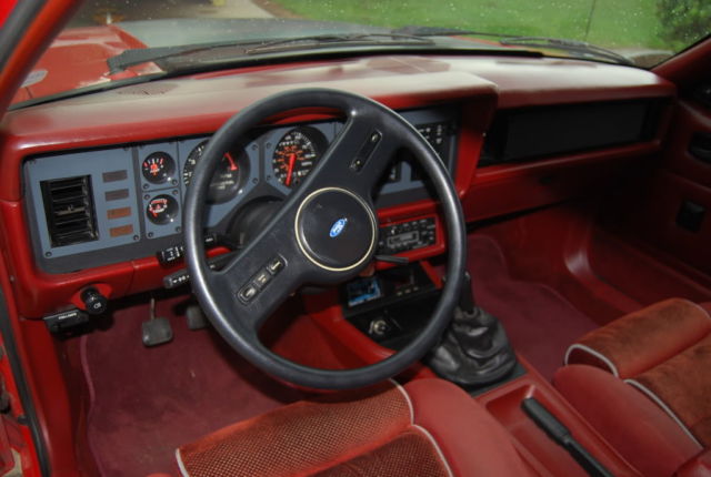 1986 Red Ford Mustang Coupe