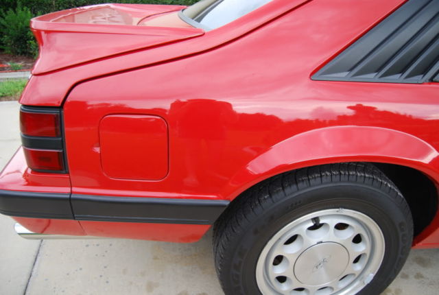 1986 Red Ford Mustang Coupe