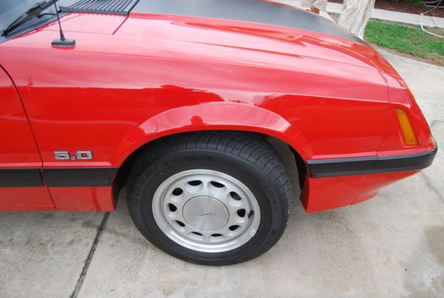 1986 Red Ford Mustang Coupe