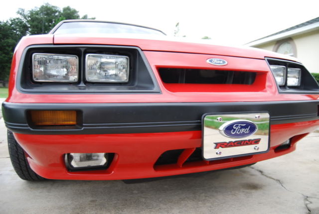 1986 Red Ford Mustang Coupe