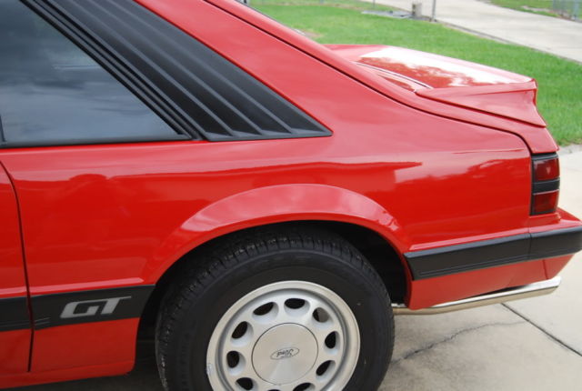 1986 Red Ford Mustang Coupe