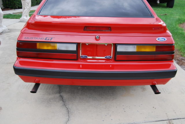 1986 Red Ford Mustang Coupe