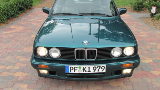 1992 Green BMW 3-Series Convertible