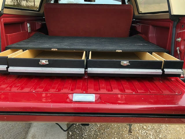 1989 Burgundy Ford Bronco Cab & Chassis