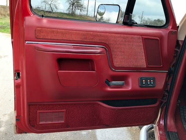 1989 Burgundy Ford Bronco Cab & Chassis