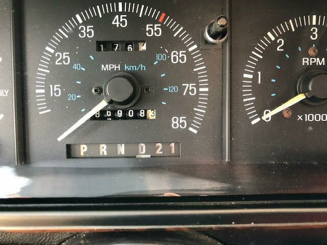 1989 Burgundy Ford Bronco Cab & Chassis