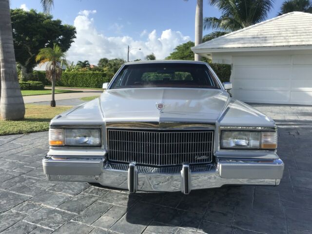 1990 Silver Cadillac Brougham