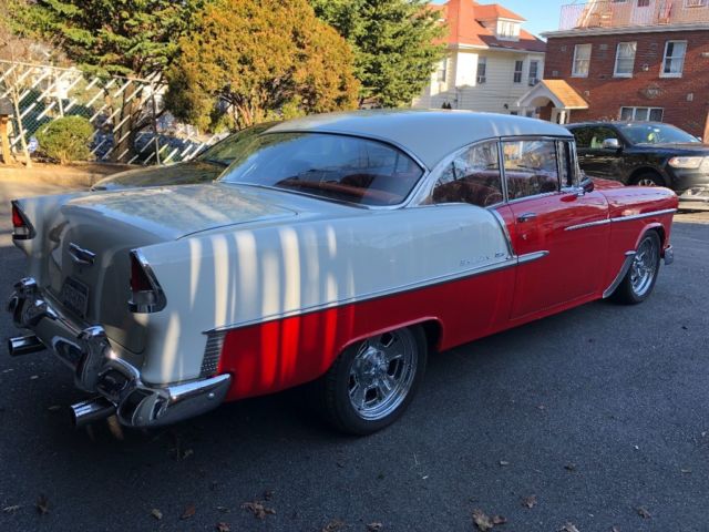 1955 Red/white Chevrolet Bel Air/150/210