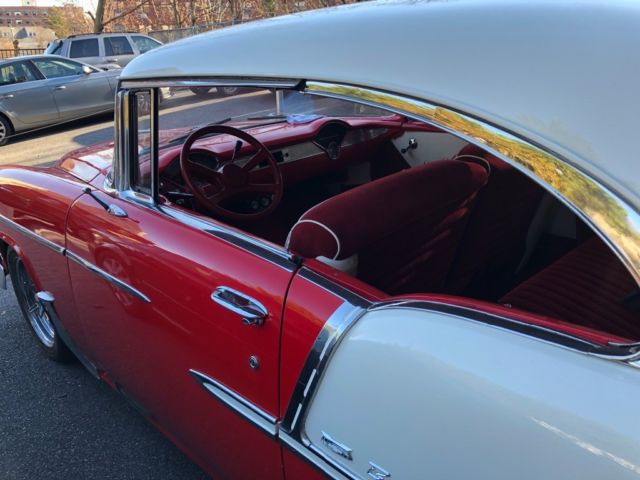 1955 Red/white Chevrolet Bel Air/150/210