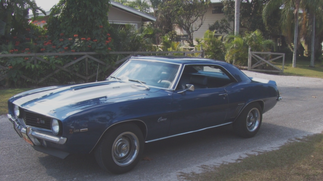 1969 Blue Chevrolet Camaro Coupe