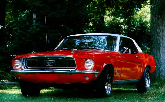 1968 Red Ford Mustang Coupe