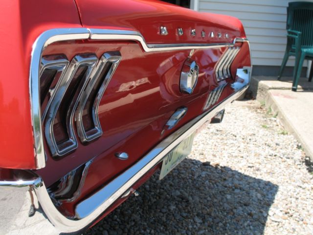 1968 Red Ford Mustang Coupe