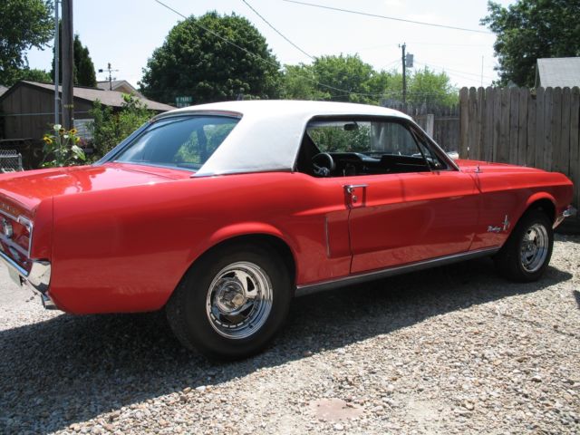 1968 Red Ford Mustang Coupe