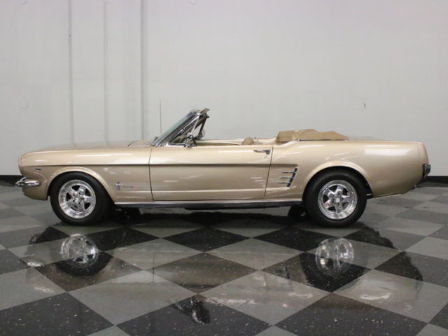 1966 Gold Ford Mustang Convertible