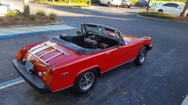 1976 Red MG MGB Convertible