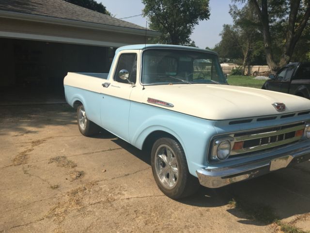 1961 Blue Ford F-100 Standard Cab Pickup