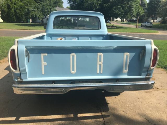 1961 Blue Ford F-100 Standard Cab Pickup