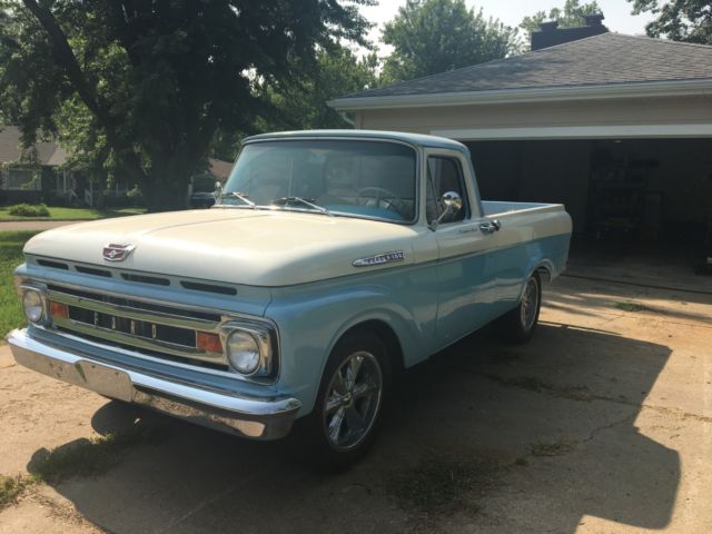 1961 Blue Ford F-100 Standard Cab Pickup