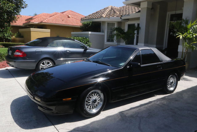 1990 Black Mazda RX-7 Convertible