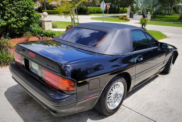 1990 Black Mazda RX-7 Convertible