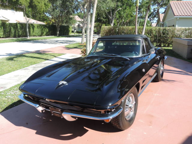 1964 Black Chevrolet Corvette Convertible