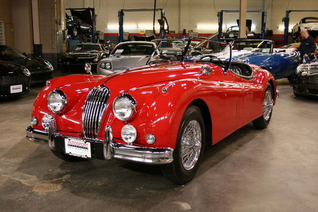 1956 Red Jaguar XK Convertible