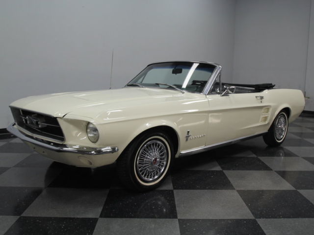 1967 White Ford Mustang Convertible