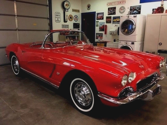 1962 Red Chevrolet Corvette Convertible