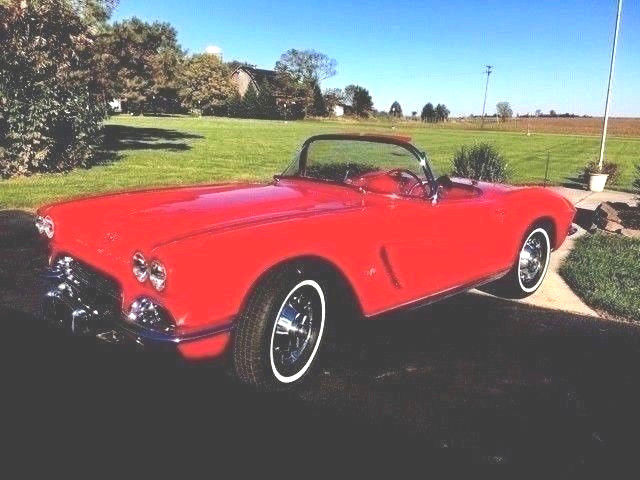 1962 Red Chevrolet Corvette Convertible