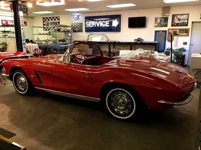 1962 Red Chevrolet Corvette Convertible