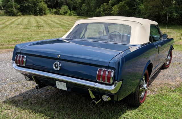 1964 Blue Ford Mustang Convertible