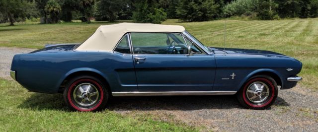 1964 Blue Ford Mustang Convertible