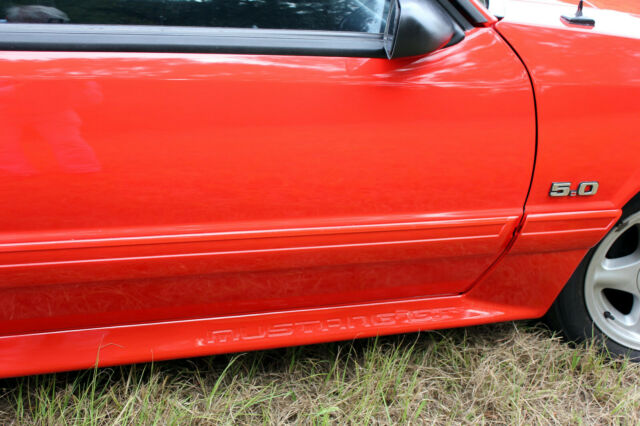 1993 Red Ford Mustang Fastback