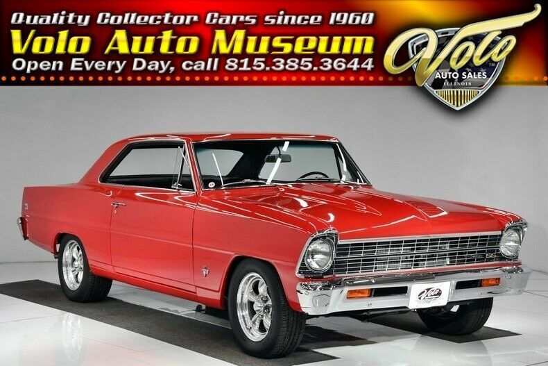 1967 Red Chevrolet Nova Hardtop
