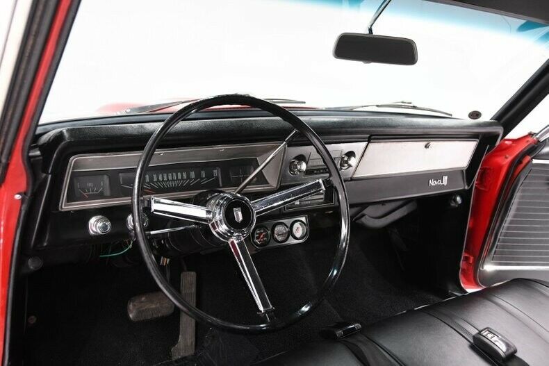1967 Red Chevrolet Nova Hardtop