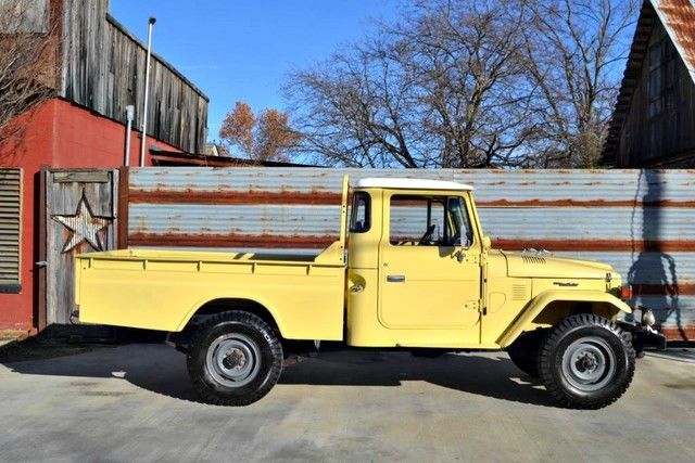 1981 Yellow Toyota Land Cruiser Pickup Truck