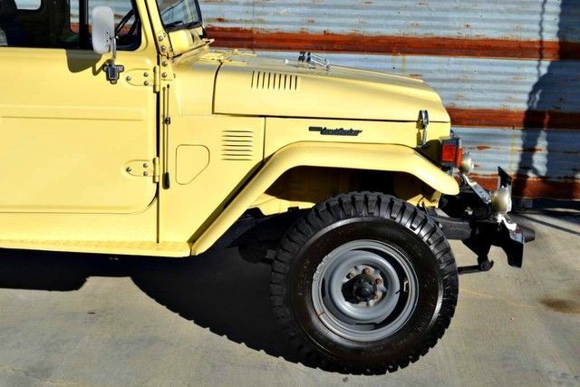1981 Yellow Toyota Land Cruiser Pickup Truck