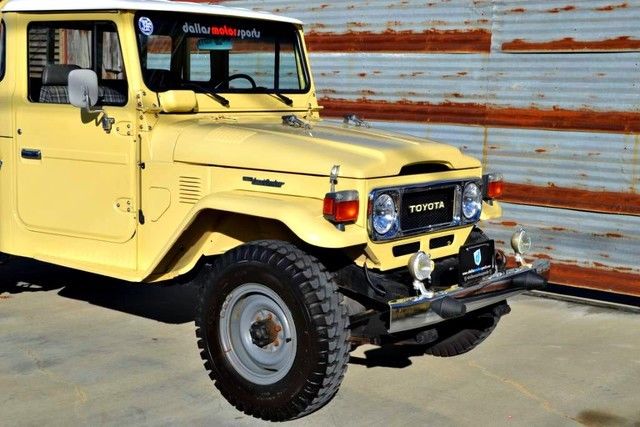1981 Yellow Toyota Land Cruiser Pickup Truck