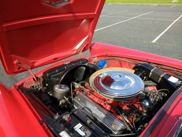 1957 Red Ford Thunderbird Convertible
