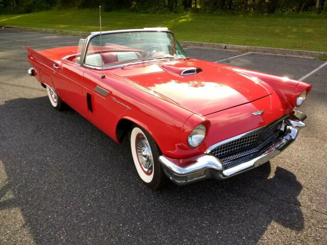 1957 Red Ford Thunderbird Convertible