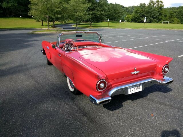 1957 Red Ford Thunderbird Convertible